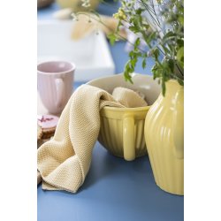Ib Laursen Hndklde Mynte Lemonade strikket 40x60 cm.