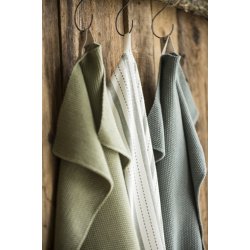 Ib Lauersen Hndklde Mynte mosgrn strikket 40x60 cm.