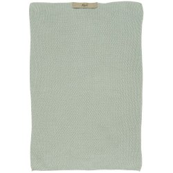 Ib Laursen - Hndklde Mynte aqua haze strikket 40x60cm. (Lysebl)