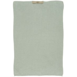 Ib Laursen - Hndklde Mynte aqua haze strikket 40x60cm. (Lysebl)