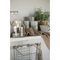 Ib Laursen Hndklde Mynte honning strikket 40x60cm