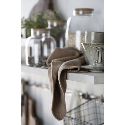 Ib Laursen Hndklde Mynte honning strikket 40x60cm