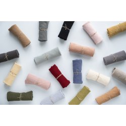 Ib Laursen Hndklde Mynte honning strikket 40x60cm