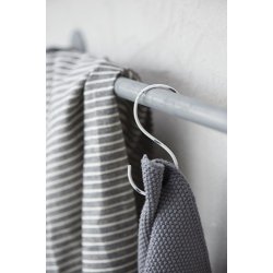 Ib Lauersen Hndklde Mynte mrkegr strikket 40x60 cm.