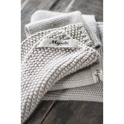 Ib Laursen Hndklde Mynte strikket sand 40x60 cm