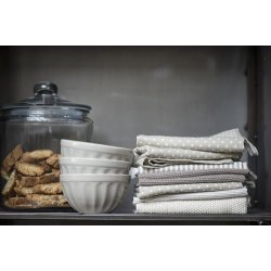 Ib Laursen Hndklde Mynte strikket sand 40x60 cm