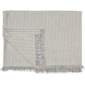  Ib Laursen Hammam hndklde Asger natur med smalle stvbl striber 100x150cm.