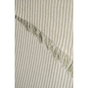 Ib Laursen Hammam hndklde Otto natur med smalle stvgrnne striber 100x150cm.