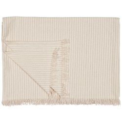 Ib Laursen Hammam hndklde Sofia natur med smalle malva striber 100x150cm.