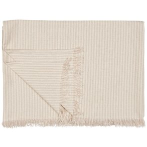 Ib Laursen Hammam hndklde Sofia natur med smalle malva striber 100x150cm.