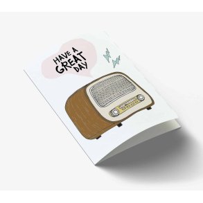 Mouse & Pen -  Have a great day - lille kort