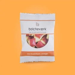 BOLCHEVRK - Havtorn &amp; Appelsin  Sukkerfri bolcher flowpack 12g