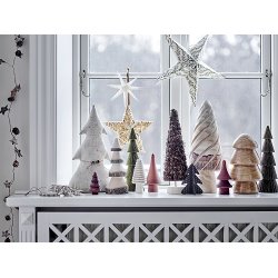 Bloomingville - Julestjerne Hirah Ornament, Natur, Halm25 cm.