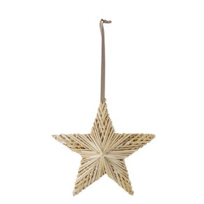 Bloomingville - Julestjerne Hirah Ornament, Natur, Halm25 cm.
