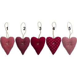 Ib Laursen Hjerte rde My Nostalgic Christmas, 5 varianter, 1 stk