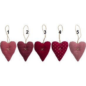 Ib Laursen Hjerte rde My Nostalgic Christmas, 5 varianter, 1 stk