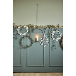 Ib Laursen Hjerte Stella flad metal 30 cm.