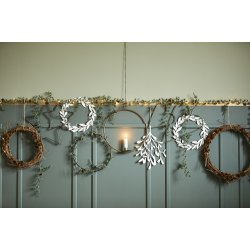 Ib Laursen Hjerte Stella flad metal 30 cm.