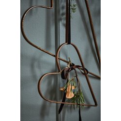 Ib Laursen Hjerte Stella flad metal 30 cm.
