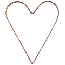 Ib Laursen Hjerte Stella flad metal 20 cm.