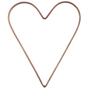 Ib Laursen Hjerte Stella flad metal 20 cm.