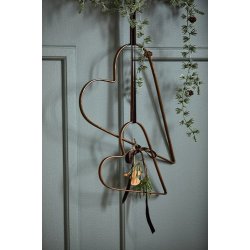 Ib Laursen Hjerte Stella flad metal 20 cm.