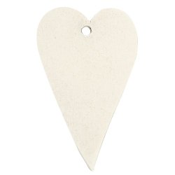 Ib Laursen Hjerte til indpakning hvid 10 stk.