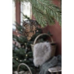 Ib Laursen Hjerte i trd til ophng kan bnes, 18 cm.