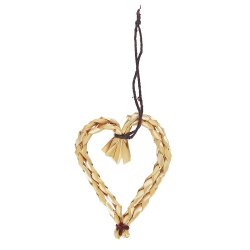 Ib Laursen Hjerte til ophng My Nostalgic Christmas (brun snor)