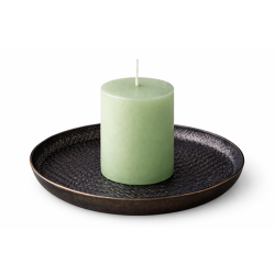 House Doctor metalbakke 20 cm med Bloklys (pakkes i cellofanpose)