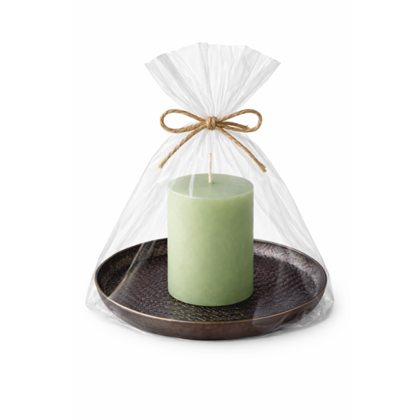 House Doctor metalbakke 20 cm med Bloklys (pakkes i cellofanpose)