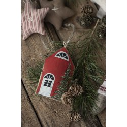 Ib Laursen Hus til ophng med jutesnor 1 stk