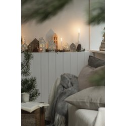 Ib Laursen Hus stende med 6 vinduer hvid side (Hjde: 29 cm )