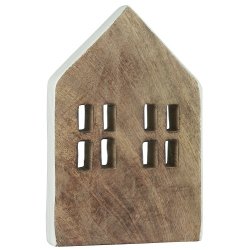 Ib Laursen Hus stende med 8 vinduer hvid side (Hjde 21,5 cm)