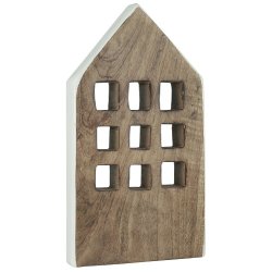 Ib Laursen Hus stende med 9 vinduer hvid side (Hjde 28 cm)