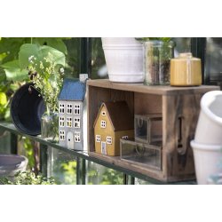 Ib Laursen Hus til fyrfadslys Nyhavn brunt tag uden skorsten