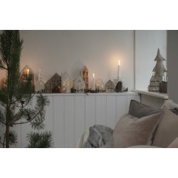 Ib Laursen Hus til fyrfadslys Stillenat buet dr creme