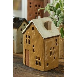 Ib Laursen Hus til fyrfadslys Brighton rustfarvet dr