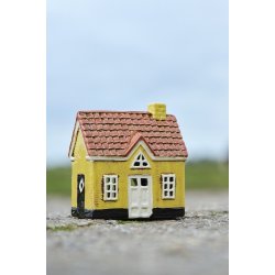 Ib Laursen Hus til fyrfadslys My Home Town hvid dr