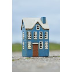 Ib Laursen Hus til fyrfadslys Nyhavn, 1 kvist med brun dr