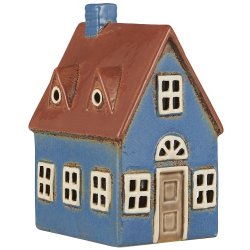 Ib Laursen Hus til fyrfadslys Nyhavn, blt med brun dr