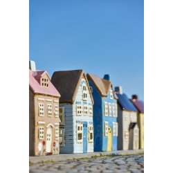 Ib Laursen - Hus til fyrfadslys Nyhavn blomster og lyserdt tag