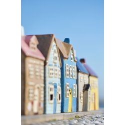 Ib Laursen - Hus til fyrfadslys Nyhavn gul dr