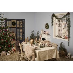 Ib Laursen Hus til fyrfadslys Stillenat 3 ass, metal/messing 1 stk.