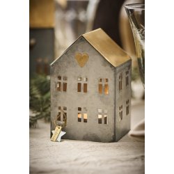 Ib Laursen Hus til fyrfadslys Stillenat 3 ass, 1 stk.