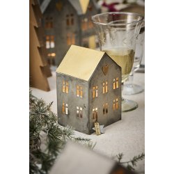 Ib Laursen Hus til fyrfadslys Stillenat 3 ass, 1 stk.