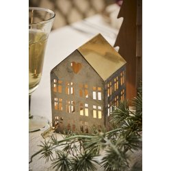 Ib Laursen Hus til fyrfadslys Stillenat 3 ass, 1 stk.