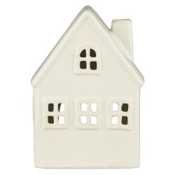  Ib Laursen Hus til fyrfadslys Stillenat 4 vinduer front creme