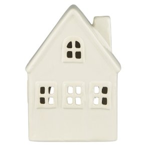  Ib Laursen Hus til fyrfadslys Stillenat 4 vinduer front creme