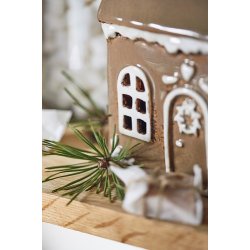Ib Laursen Hus til fyrfadslys Stillenat Gingerbread drkrans